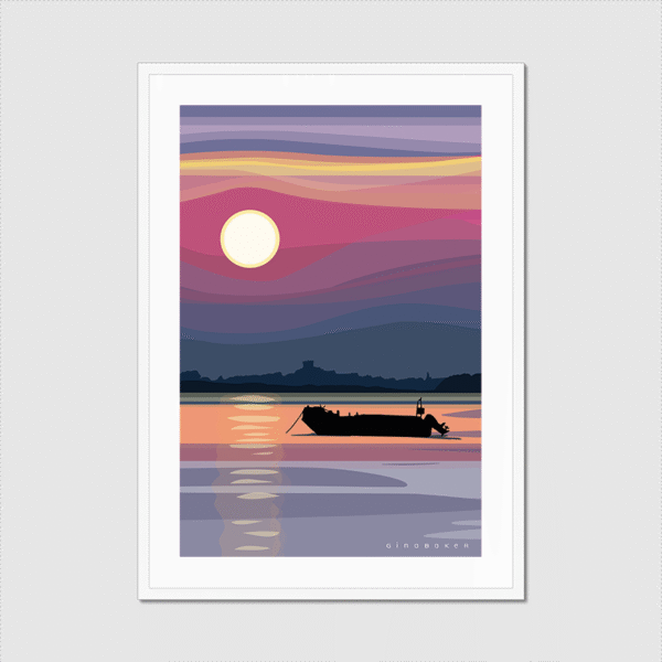 Mudeford Hut's Sunset View