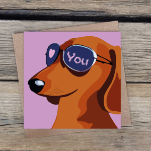 Dachshund Dude Loves You