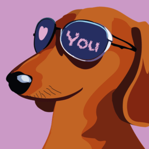Dachshund Dude Loves You