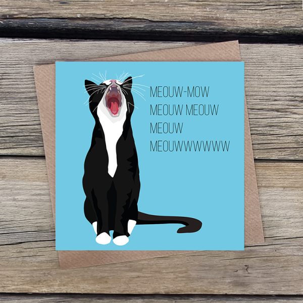 Tuxedo Cat Happy Birthday