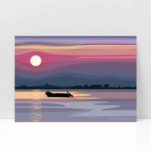 Mudeford Hut’s Sunset View